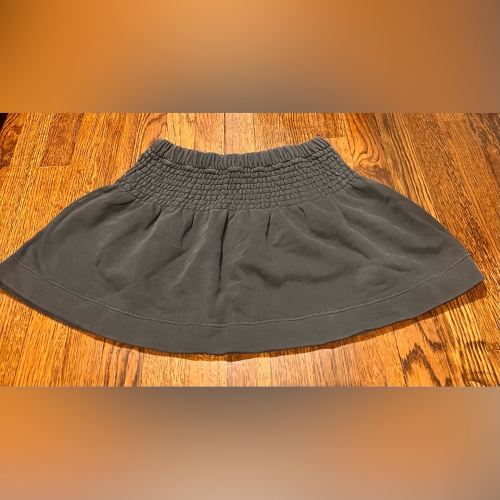 Aerie Charcoal Pull-On Skirt, Size Small
